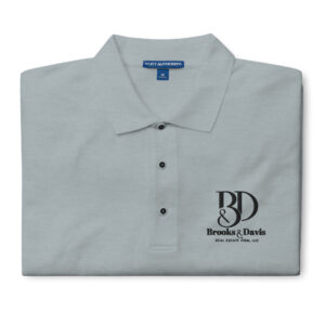 Men's Premium Polo Black Logo - Image 7