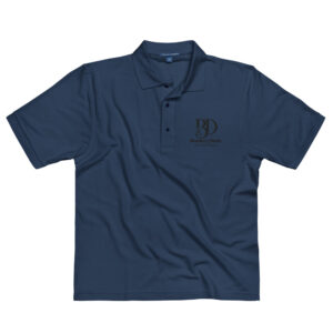 Men's Premium Polo Black Logo - Image 5