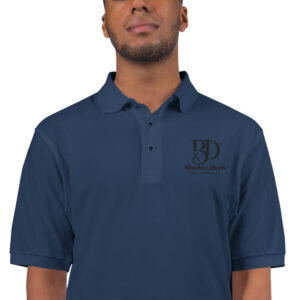 Men's Premium Polo Black Logo - Image 4