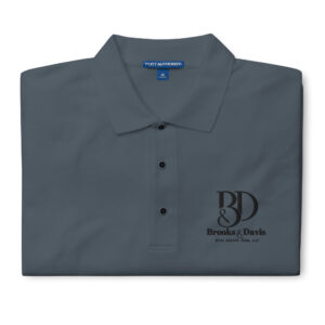 Men's Premium Polo Black Logo - Image 6