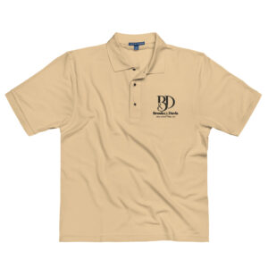 Men's Premium Polo Black Logo - Image 11