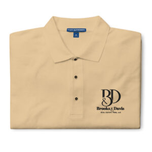 Men's Premium Polo Black Logo - Image 12